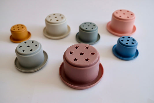 Silicone stackable cups image 1