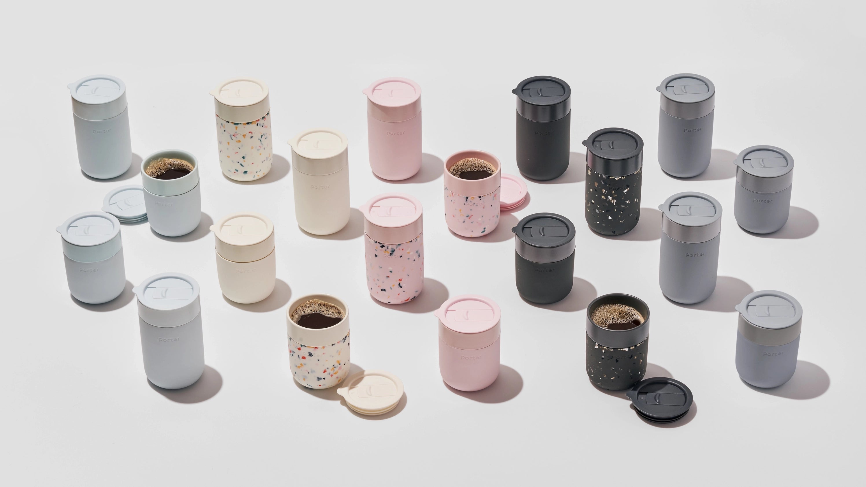 Porter Reusable Ceramic Mug - White image 4