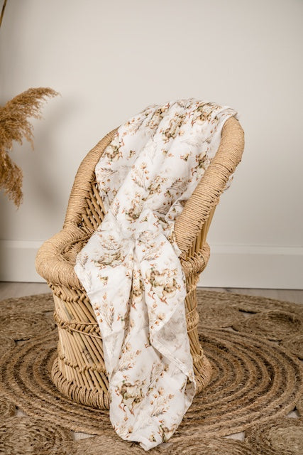 Couverture en bambou - Les Oies