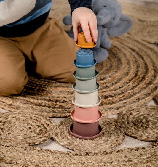 Silicone stackable cups image 0