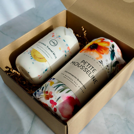 Coffret cadeau -  Café & Fleurs