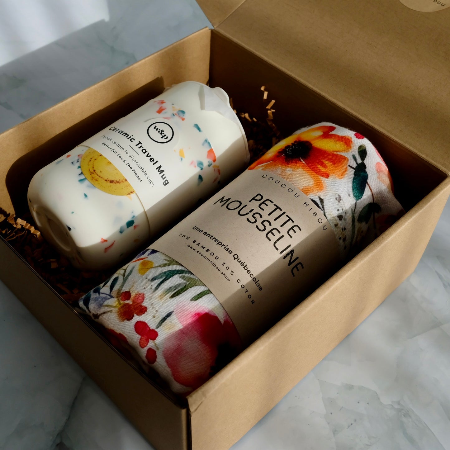 Coffret cadeau -  Café & Fleurs