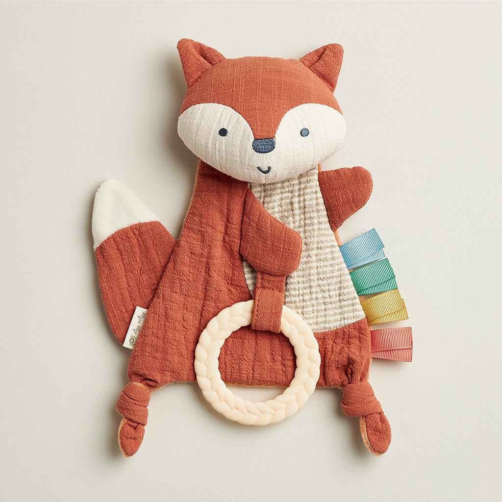 Fox Bitzy Crinkle™ Sensory Toy with Teether image 6